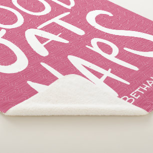 Cobertor Sherpa Boa Em Naps - Sherpa Blanket Rosa