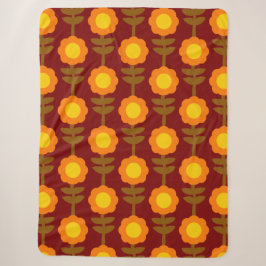 Cobertor Sherpa Boho Botanica