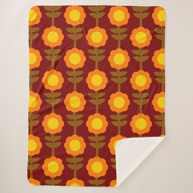 Cobertor Sherpa Boho Botanica (Frente)