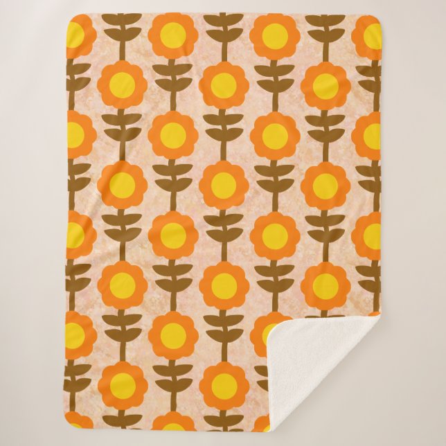 Cobertor Sherpa Boho Botanica Sherpa Blanket (Frente)