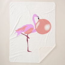Bolha Engraçada Goma Flamingo Soprando Bolha