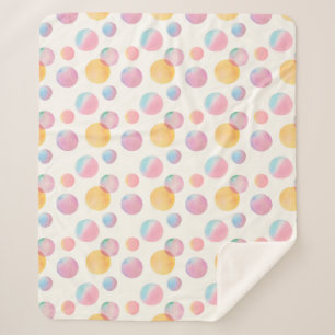 Cobertor Sherpa Bolhas de chocolate Sherpa Blanket