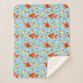 Cobertor Sherpa bolhas de ouro e sabão