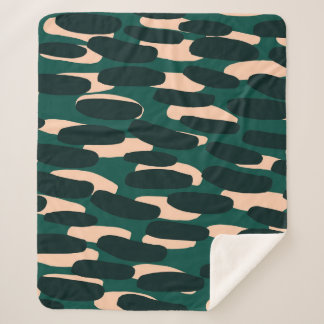 Cobertor Sherpa Bolhas de tinta, desenhadas à mão, brilhantes sem