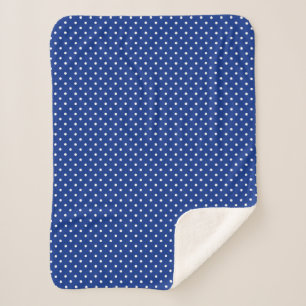Cobertor Sherpa Bolinhas azuis Sherpa Blanket