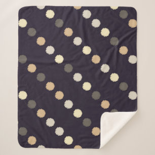 Cobertor Sherpa Bolinhas sem problemas. Textura escrivável. Texto
