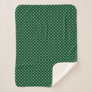 Cobertor Sherpa Bolinhas verdes Sherpa Blanket