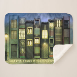 Cobertor Sherpa Bolsa Cozy para Livros