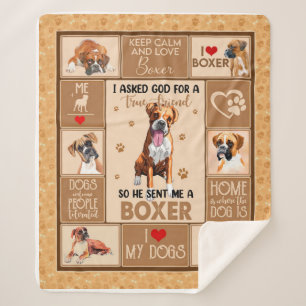 Cobertor Sherpa Bolsa de Cachorro Personalizada, Presente de Cacho
