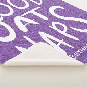 Cobertor Sherpa Bom Em Naps - Sherpa Blanket Roxo