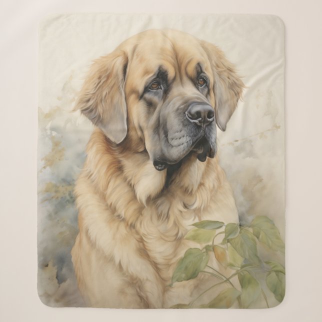 Cobertor Sherpa Bonita Mastiff (Frente)