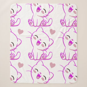 Cobertor Sherpa BONITA RINHA DE FUchsia KITTEN