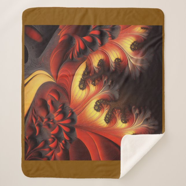 Cobertor Sherpa Bonito Newtonbrot Colorido de outono (Frente)