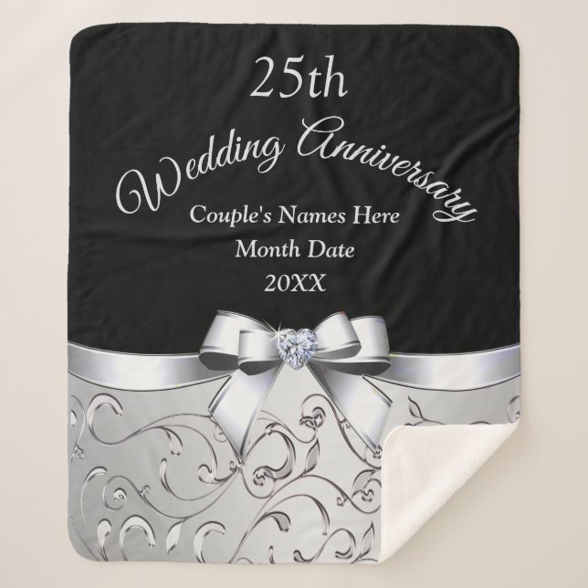 Cobertor Sherpa Bonito presente de 25 anos para esposa (Frente)