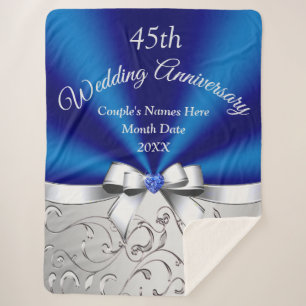 Cobertor Sherpa Bonito Presente de 45 anos, Pequeno a Grande