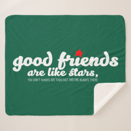 Cobertor Sherpa Bons amigos são como estrelas