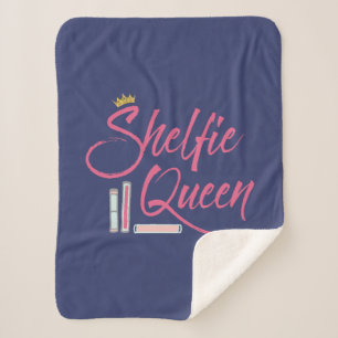 Cobertor Sherpa Booklover Shelfie Queen