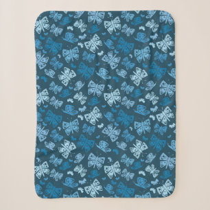 Cobertor Sherpa Borboleta Azul Caprichosa