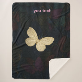 Cobertor Sherpa Borboleta Elegante Sherpa Blanket