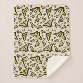 Cobertor Sherpa Borboletas do Sudoeste Amarelo