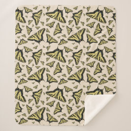 Cobertor Sherpa Borboletas do Sudoeste Amarelo