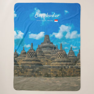 Cobertor Sherpa Borobudur, Indonésia - Antigo Templo Budista