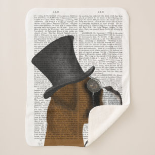 Cobertor Sherpa Boxer, Formal Hound e Chapéu