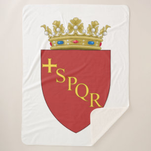 Cobertor Sherpa Brasão Romano (SPQR) (Roma, Itália)