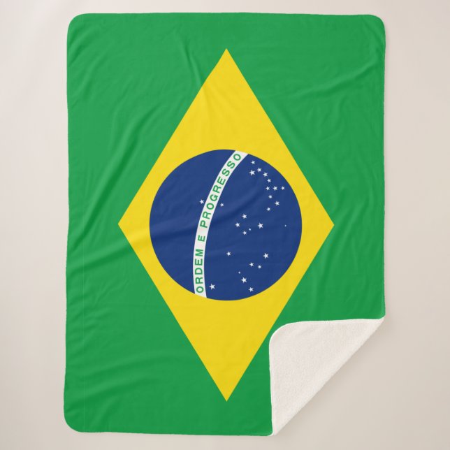 Cobertor Sherpa Brasil: Bandeira Sherpa (Frente)
