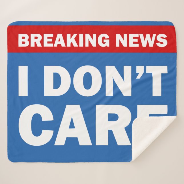Cobertor Sherpa Breaking News (Frente (Horizontal))