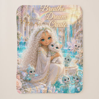 Cobertor Sherpa Breathe Dream. Create. Collection -Fleece Blanket