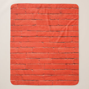 Cobertor Sherpa Brick wall wall red bricks