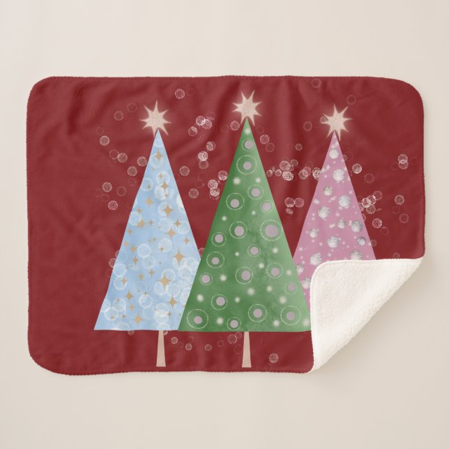 Cobertor Sherpa Brilho de Natal (Frente (Horizontal))