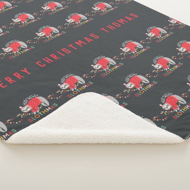 Cobertor Sherpa Brincadeiras, feriado moderno, natal (3/4)