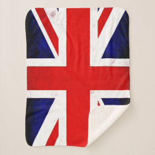 Cobertor Sherpa British Union Jack Flag