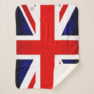 Cobertor Sherpa British Union Jack Flag