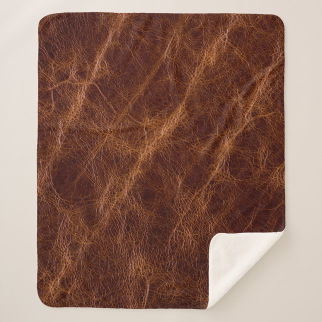 Cobertor Sherpa Brown leather textureleather,texture,abstract,acce (Frente)