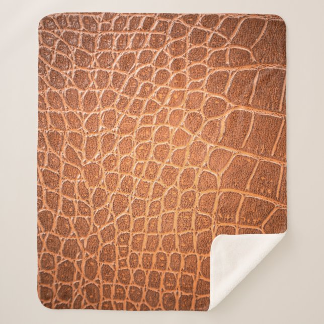 Cobertor Sherpa Brown skin leather texture backgroundskin,abstract (Frente)
