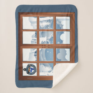 Cobertor Sherpa Bruce Clan Crachá Winter Scene Pequena