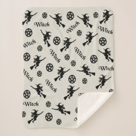Cobertor Sherpa Bruxas e Pentáculos