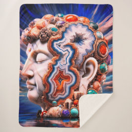 Cobertor Sherpa Buda Head Geode