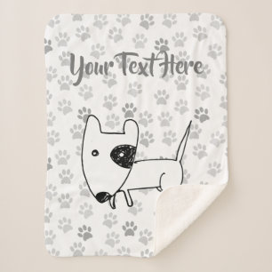 Cobertor Sherpa Bull Terrier inglês
