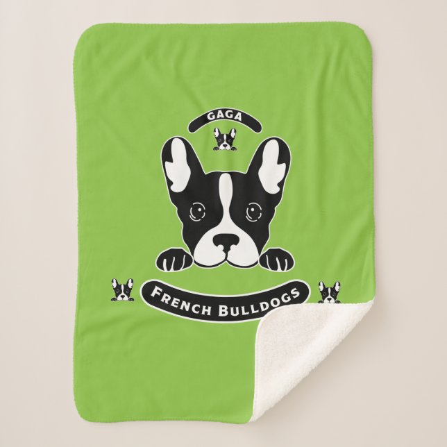 Cobertor Sherpa Bulldog Francês - Quatro Amigos de Pernas (Frente)
