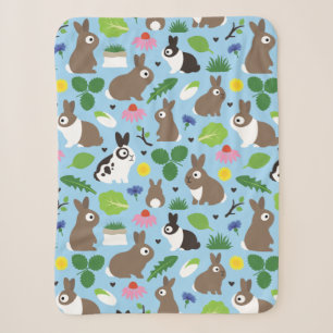 Cobertor Sherpa Bunnies E Seus Tratamentos