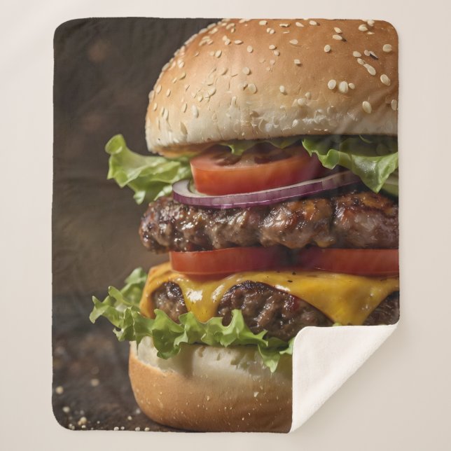 Cobertor Sherpa Burger (Frente)