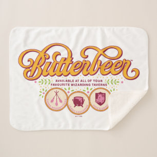 Cobertor Sherpa BUTTERBEER™ Disponível em Taverna Mágicas
