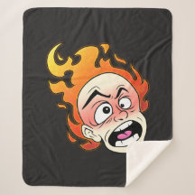 Cabeça de Fogo Escovilélica Sherpa Blanket
