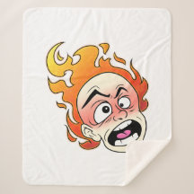 Cabeça de Fogo Escovilélica Sherpa Blanket