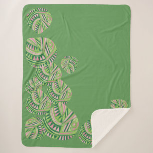 Cobertor Sherpa Cabeça de Peixe Sai Jazz V Verde Rosa 4