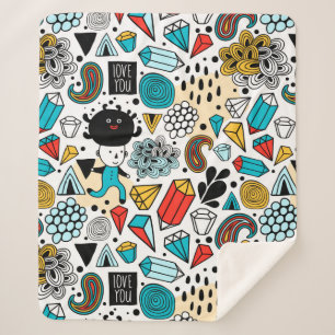 Cobertor Sherpa Cabeça louca